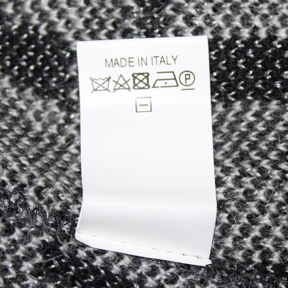 Didier Parakian wool angora mohair blend sweater large collar sequins Size 5? - Picture 7 of 8